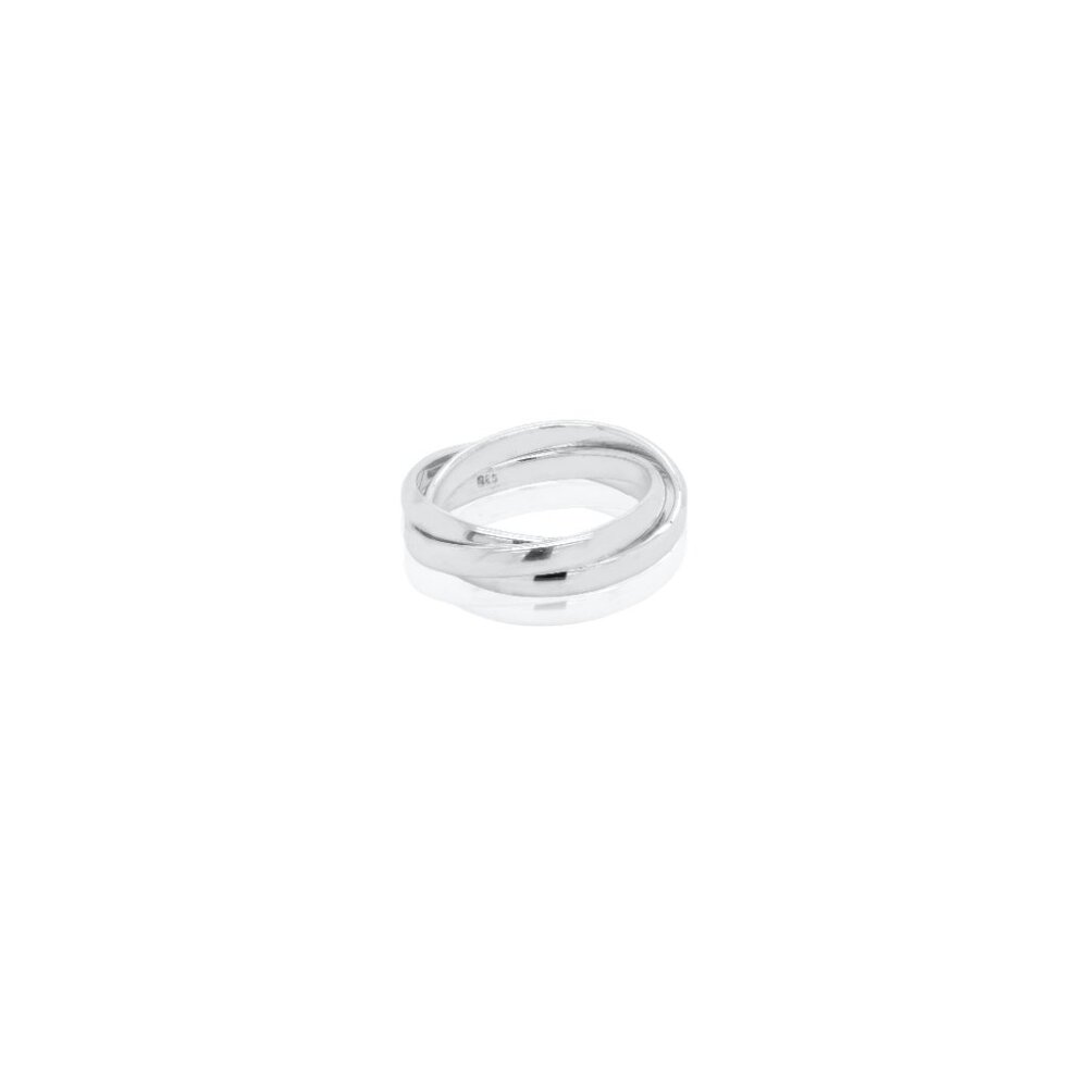 NWT Whitney Triple Band Rolo Ring // Sterling Silver (Size 7)